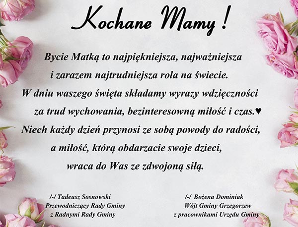 Życzenia z okazji dnia Matki