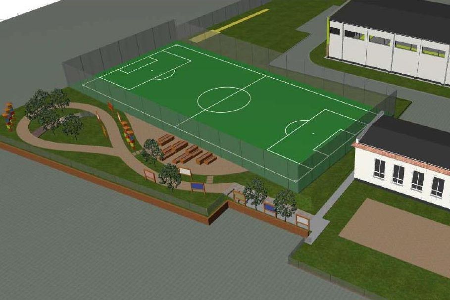 Budowa ogólnodostępnego boiska do piłki nożnej i skoczni do skoku w dal