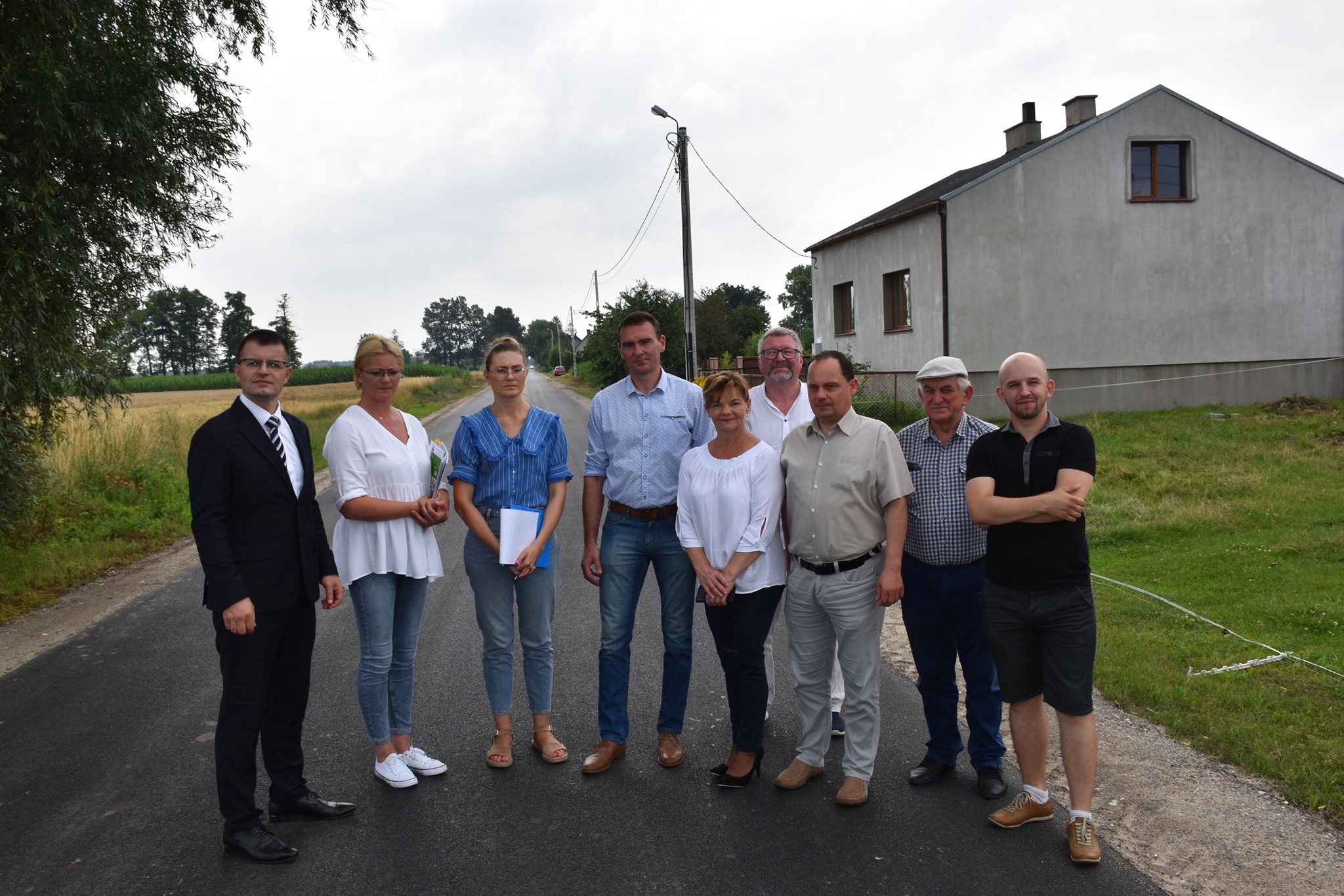 Odbiór przebudowanej drogi powiatowej nr 3429P w Bylicach